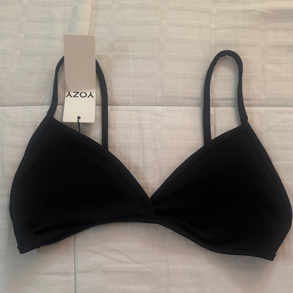 Everyday Black Soft Triangle Bralette